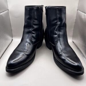 Laredo Men's Black Leather Long Haul Boots - 9.5 EW Like New
